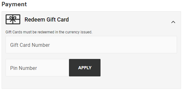 How to Redeem  Gift Card 